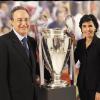 Rachida Dati et son ami Florentino Perez, président du Real Madrid. Avril 2010
