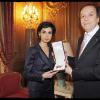 Rahida Dati décorée par l'ambassadeur du royaume du Maroc en France. 23/04/2010