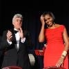 Michelle Obama et Jay Leno au gala de la presse le 1er mai à Washington.