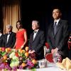 Michelle Obama resplendissante au gala de la presse le 1er mai à Washington.