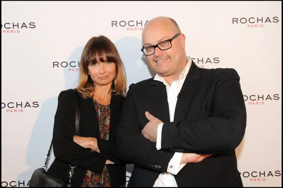 Axelle Laffont et Jean-Michel Duriez au 40e anniversaire de la maison Rochas. 04/05/2010