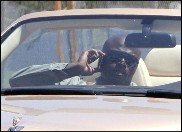 Heidi Klum au volant de sa Bentley à Los Angeles avec son époux, Seal.