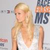 Paris Hilton, à l'hôtel Hyatt Plaza de Los Angeles pour la 17e soirée Race to Erase MS, vendredi 7 mai.