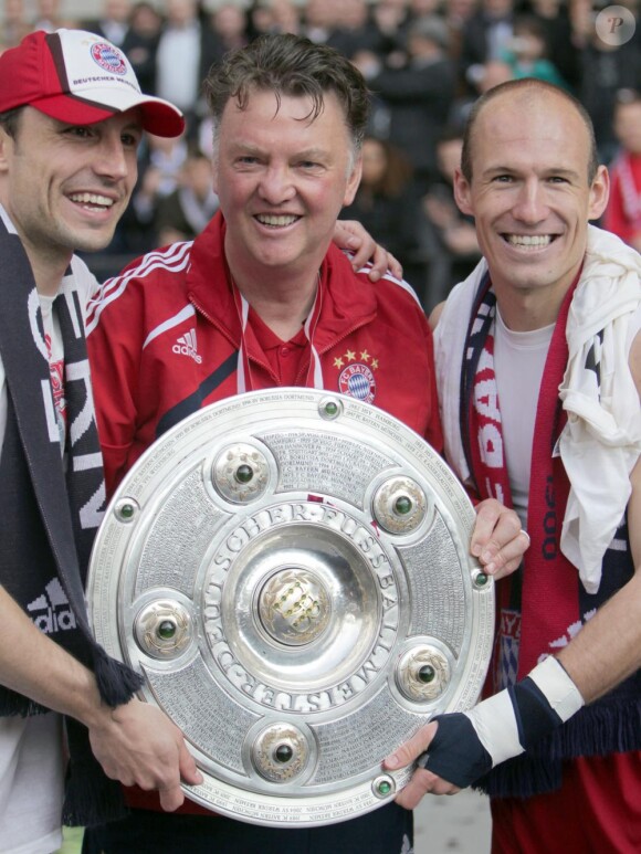 Franck Ribéry et ses compères du Bayern de Munich sont sacrés champion d'Allemagne, le samedi 8 mai.
