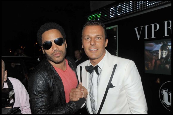 Jean-Roch et Lenny Bravitz, au VIP Room Saint-Tropez, le 5 août 2009 !