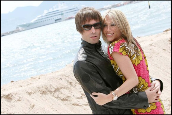 Liam Gallagher et sa femme Nicole Appleton, à Cannes, le 14 mai 2010 !