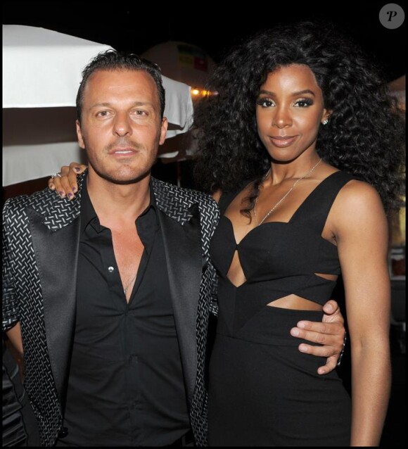 Jean-Roch et Kelly Rowland à la soirée Chanel organisée au VIP Room à Cannes le 18 mai 2010