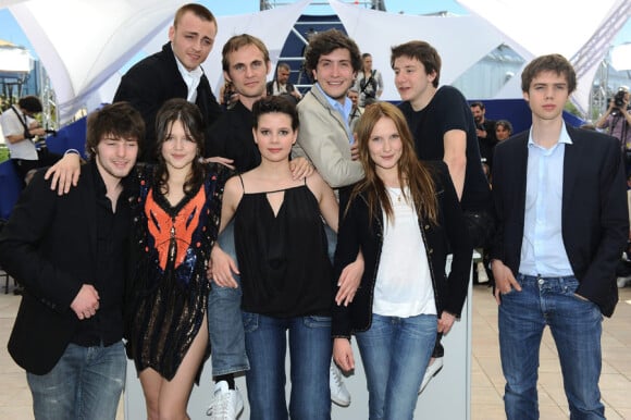 L'équipe du film lors du photocall Simon Werner a disparu durant le festival de Cannes le 20 mai 2010