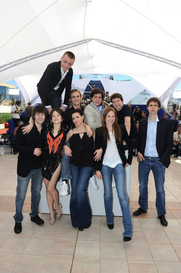 L'équipe du film lors du photocall Simon Werner a disparu durant le festival de Cannes le 20 mai 2010