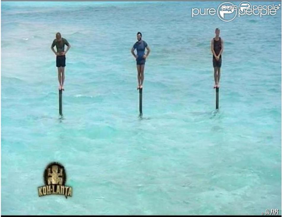 gregoire le vainqueur de koh lanta le choc des heros l epreuve des poteaux gregoire est le grand gagnant sur un pied purepeople