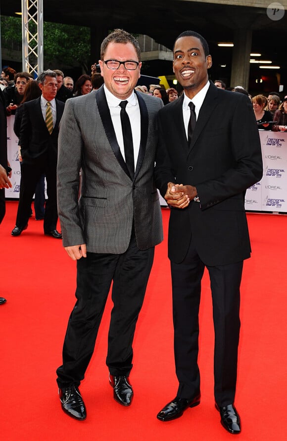 Alan Carr et Chris Rock lors des National Movie Awards à Londres le 26 mai 2010