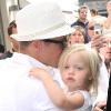 Shiloh à Cannes le 19 mai 2008 : l'enfant profite du sud de la France puisque son papa Brad Pitt présente Inglourious Basterds au festival de Cannes