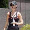 Katy Perry, dans les rues de West Hollywood, dimanche 23 mai, vêtue d'une tenue de sport.