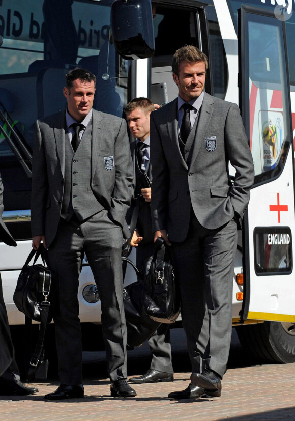 L'équipe de France et David Beckham sont arrivés en Afrique du Sud, le 3 juin 2010