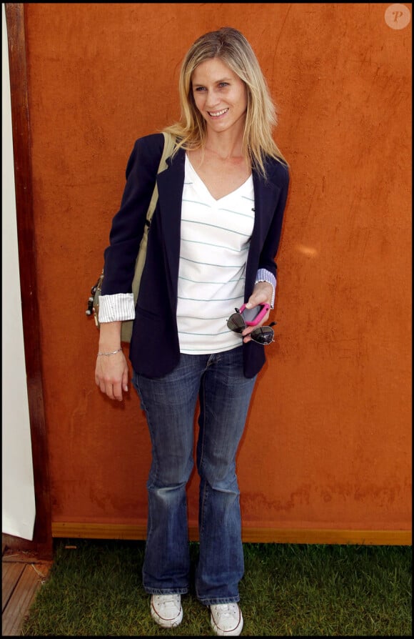 Sarah Lelouch à Roland-Garros, le 3 juin 2010