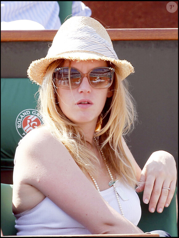 Ludivine Sagnier à Roland-Garros, le 3 juin 2010