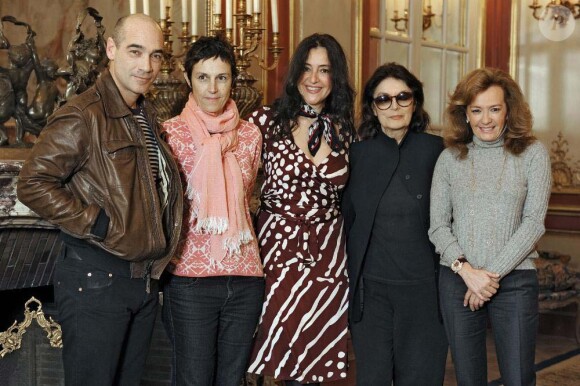 Jury du trophée Chopard 2010 : Jean-Marc Barr, Carole Scotta, Florence Ben Sadoun, Anouk Aimée et Caroline Gruosi-Scheufele

