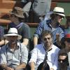 Mélanie Thierry et Raphaël assistent aux demi-finales messieurs de Roland-Garros avec Gaspard Ulliel et sa compagne Jordane, le 4 juin 2010