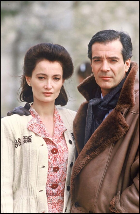 Pierre Arditi et Evelyne Bouix sur le tournage d'Un métier de seigneur, au moment de leur rencontre, avril 1986 !