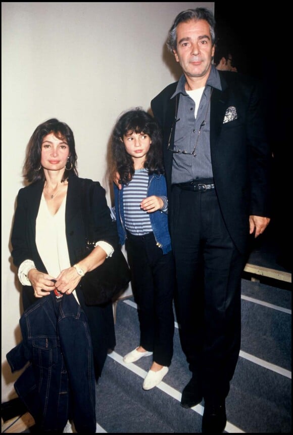 Pierre Arditi et Evelyne Bouix, avec Salomé Lelouch, en 1993