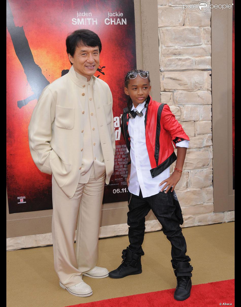 Jackie Chan et Jaden Smith lors de l'avantpremière de Karate Kid à Los Angeles le 7 juin 2010 Jackie Chan et Jaden Smith lors de l'avantpremière de Karate Kid à Los Angeles le 7 juin 2010