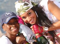 Cindy Fabre, Miss France 2005, fête sa victoire au champagne pendant que Geneviève de Fontenay continue sa tournée !