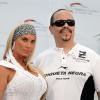 Ice-T (avec sa femme Coco) vient promouvoir la série "New York Unité Spéciale des Victimes" au Festival de télévision de Monte-Carlo (8 juin 2010)