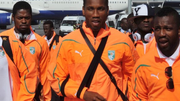 Didier Drogba et les Ivoiriens sont arrivés en Afrique du Sud... fins prêts à en découdre !