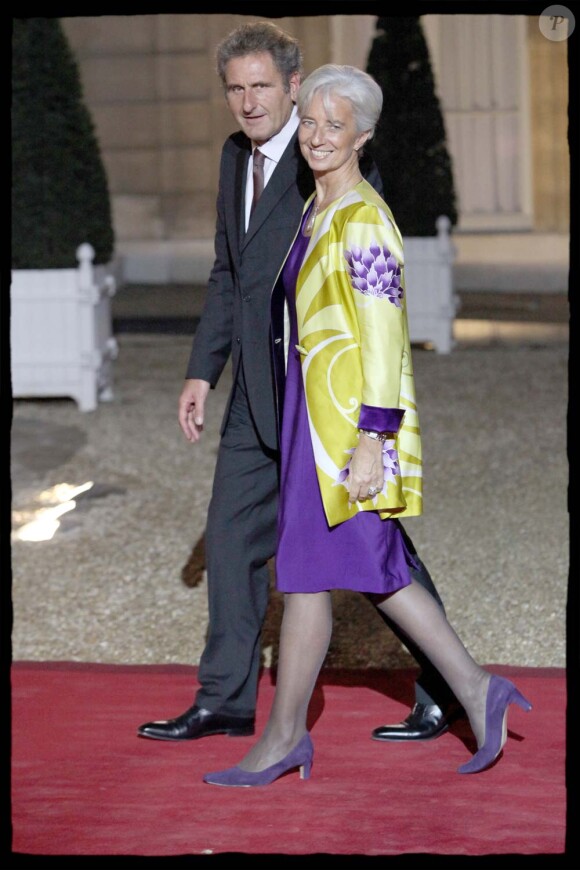 Christine Lagarde et son compagnon, Xavier Giocanti, novembre 2009.