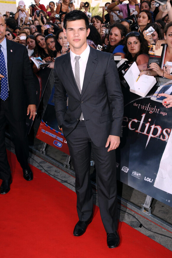 Taylor Lautner lors de la première du film à Rome le 17 juin 2010