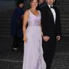 Vendredi 18 juin, un gala était donné au Concert Hall de Stockholm en l'honneur du mariage de Victoria de Suède et Daniel Westling le lendemain. Photo : Martha-Louise et son mari Ari Behn.