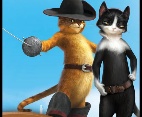 La première image du dessin animé Puss in Boots