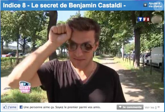 Benjamin Castaldi nous donne un huitième indice sur son secret !