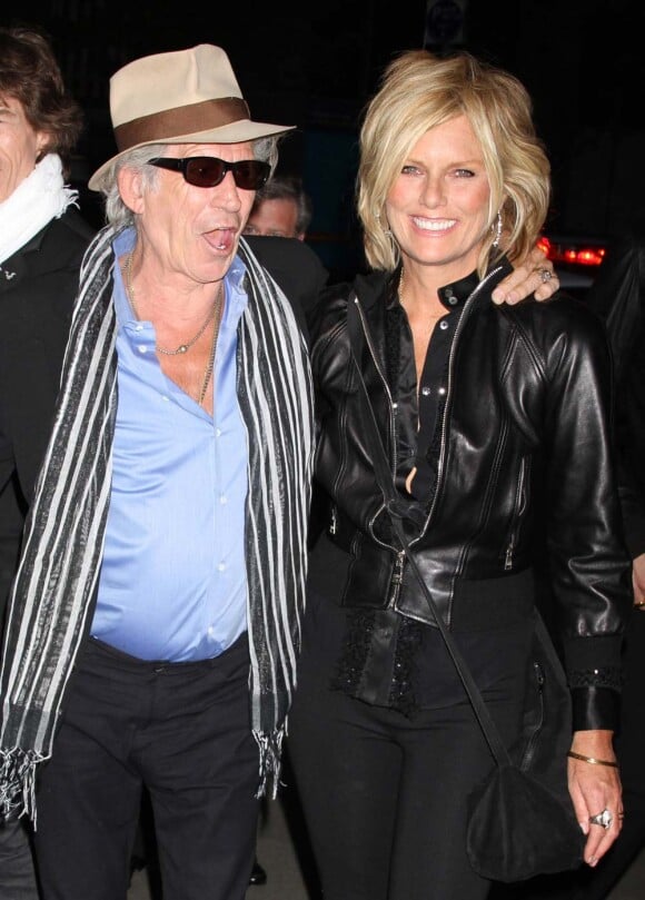 Keith Richards et Patti Hansen, New York, mai 2010