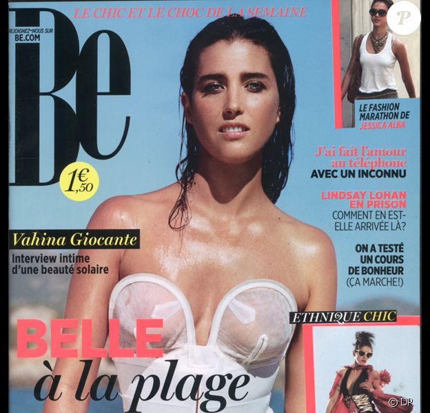 Vahina Giocante en couverture de BE