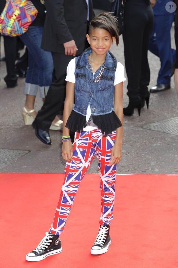 Willow Smith à l'occasion de l'avant-première britannique de Karate Kid, à Leicester Square, à Londres, le 15 juillet 2010.