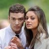 Justin Timberlake et Mila Kunis sur le tournage de Friends with Benefits à New York le 21 juillet 2010