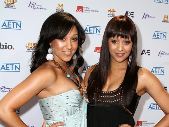 Tamera Mowry et sa soeur jumelle Tia en mai 2010