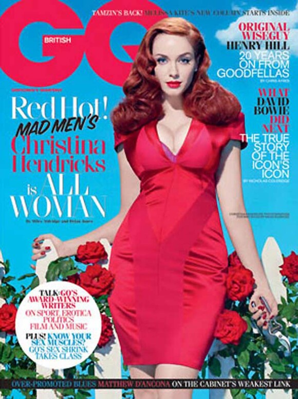La ravissante Christina Hendricks en couverture de GQ.