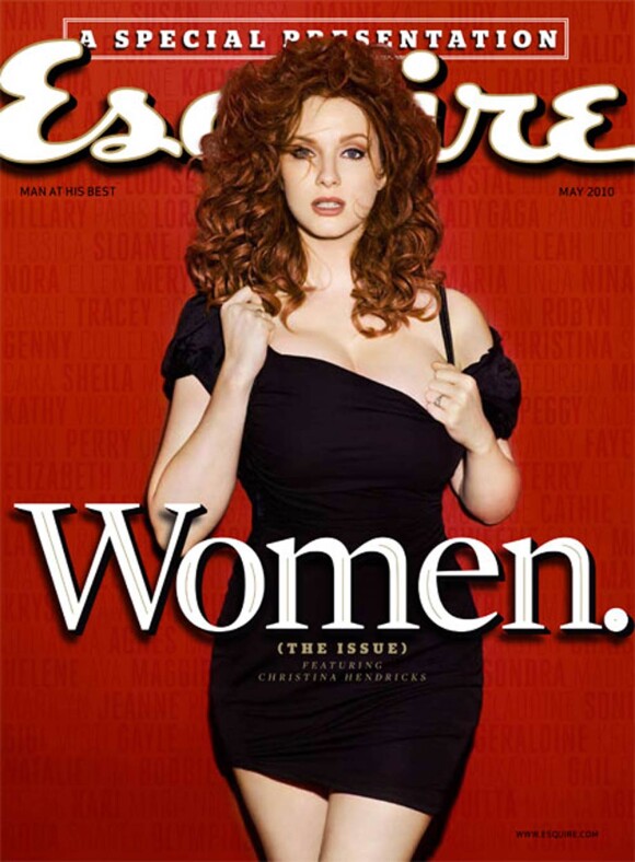 La ravissante Christina Hendricks en couverture d'Esquire.