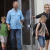 Kate Winslet avec sa fille Mia, son ex Sam Mendes et leur fils Joe