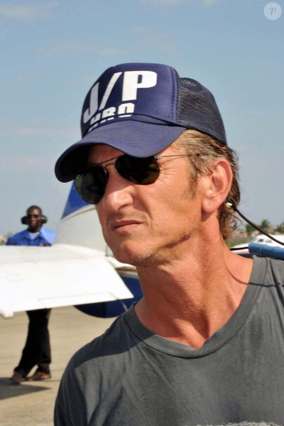 Sean Penn à Haïti, février 2010
