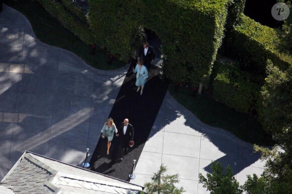 Le mariage de Robbie Williams et Ayda Field à Beverly Hills, le 7 août 2010
