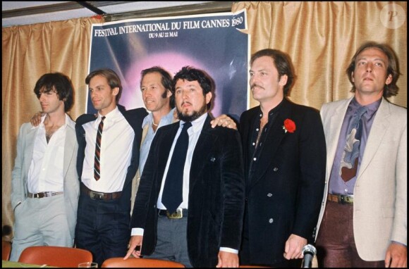 Robert, Keith et David Karridine avec Walther Hill, Stacy Keach et James Keach en 1980