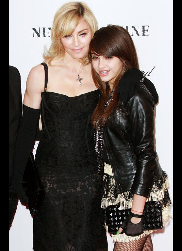 La chanteuse américaine Madonna et sa fille Lourdes