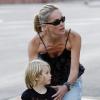 Sharon Stone avec son fils Laird à Beverly Hills le 15 août 2010