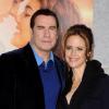 John Travolta avec sa femme Kelly Preston à Los Angeles en mars 2010