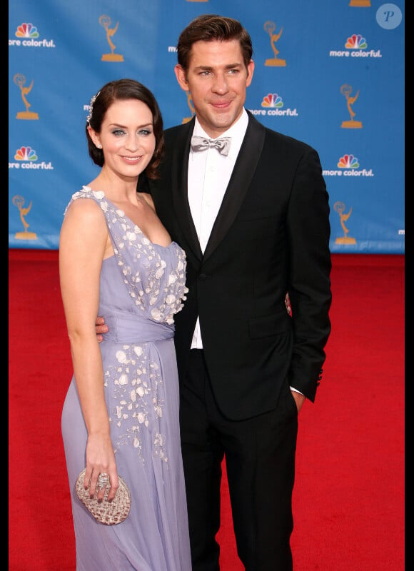 Emily Blunt et son époux à la cérémonie des Emmy Awards. 29/08/2010