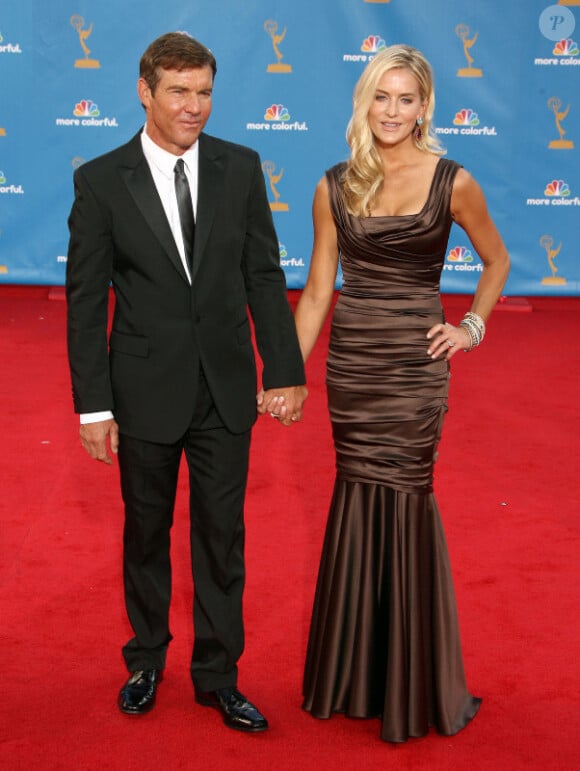 Dennis Quaid en amoureux à la cérémonie des Emmy Awards. 29/08/2010