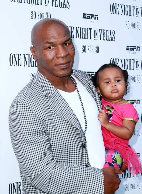 Mike Tyson et sa fille Milan, à la soirée ESPN pour One Night in Vegas